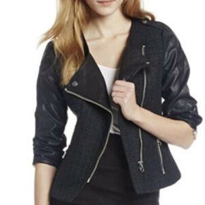 Kut from the Kloth Zip Bomber Jacket Small Wool Blend